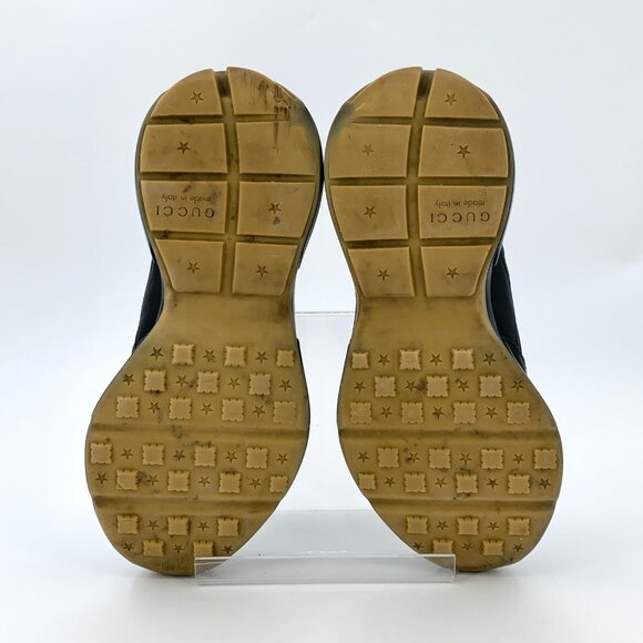 H9372 Gucci size 40 black logo lace-up shoes slightly worn main image 4